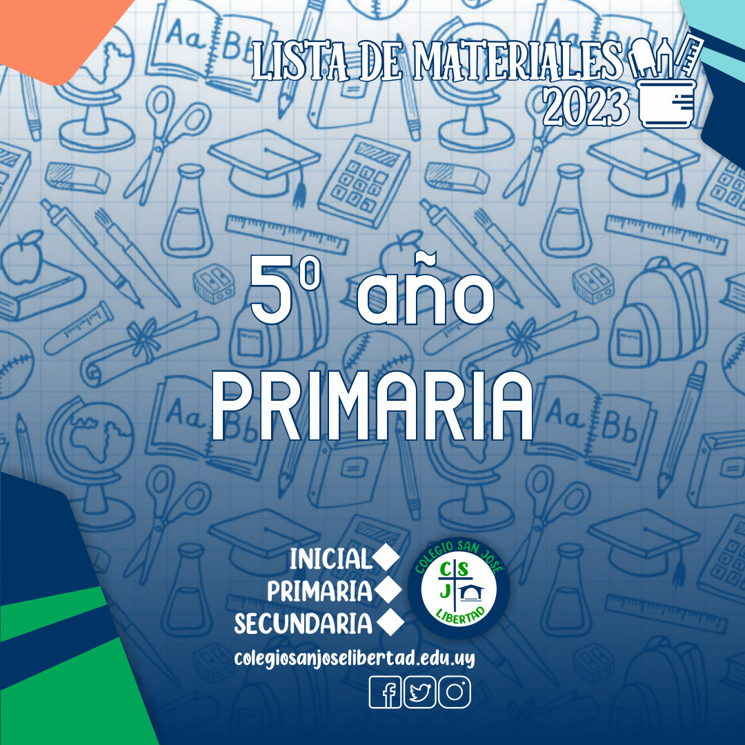 [MATERIALES 2023] 5º año