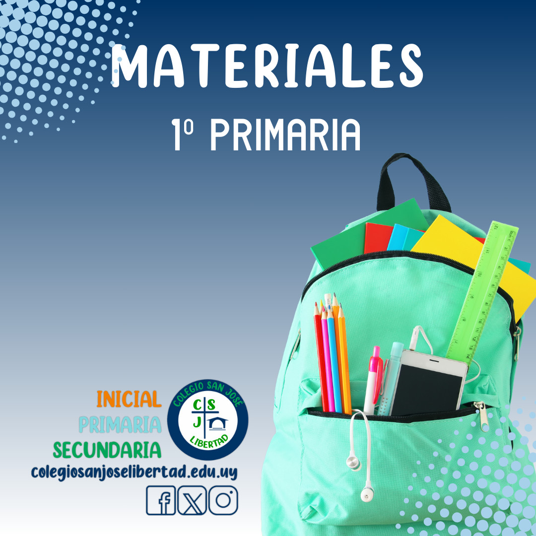 LISTA DE MATERIALES (1º Primaria)